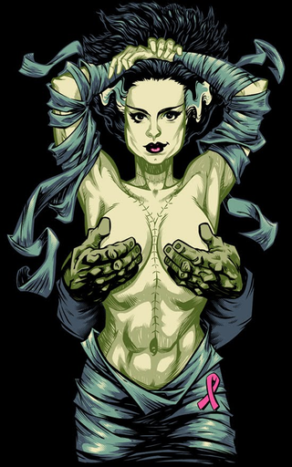 Illustration for article titled The Bride of Frankenstein is ready for her honeymoon after 75 years